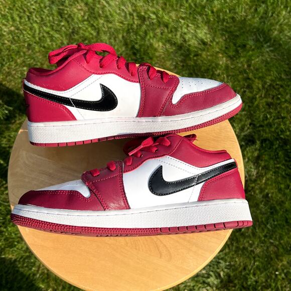 Nike Air Jordan 1 Retro Low GS Noble Red 2020 Men's Shoes - Size 6.5 - Ships Now - Picture 3 of 8